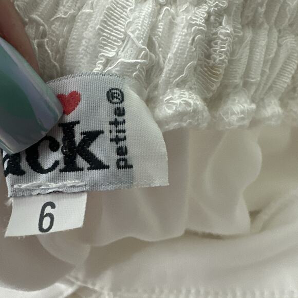 ZACK Dress Womens UK 6 US 2 White Lace Maxi Feminine Romantic Beach Wedding - Picture 7 of 12